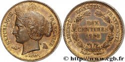 Concours de 10 centimes, piéfort au double de Rogat, premier concours 1848 Paris VG.3169 var.