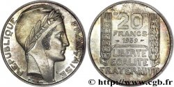 Essai de 20 francs Turin, poids moyen 1939 Paris G.853 
