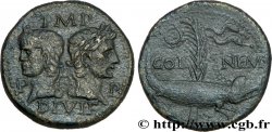 AUGUSTE et AGRIPPA Dupondius TTB
