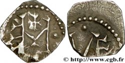 MEROWINGISCHEN MÜNZEN - POITOU - METALVS VICVS - Melle ? (Deux-Sevres) Denier au monogramme M