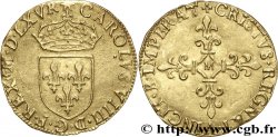CHARLES IX Écu d&nbsp;or au soleil, 1er type 1565 (MDLXV) Toulouse