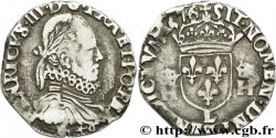 HENRI III Demi-teston, 3e type, col fraisé 1576 Bayonne