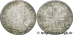 LOUIS XIV LE GRAND OU LE ROI SOLEIL Écu aux huit L, 1er type 1691 Dijon