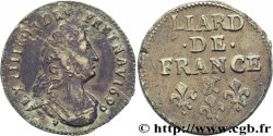 LOUIS XIV LE GRAND OU LE ROI SOLEIL Liard, 3e type, buste âgé 1699 Aix-en-Provence