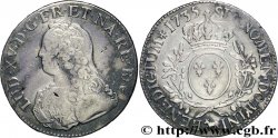 LOUIS XV &nbsp;THE WELL-BELOVED&nbsp; Écu aux branches d&nbsp;olivier, buste habillé 1735 Pau VF/XF