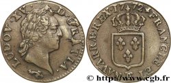 LOUIS XV DIT LE BIEN AIMÉ Sol dit &nbsp;à la vieille tête&nbsp; 1772 Besançon