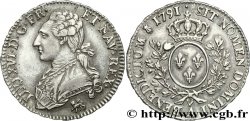 LOUIS XVI (MONARQUE CONSTITUTIONNEL)  Demi-écu dit &nbsp;aux branches d&nbsp;olivier&nbsp; 1791 Paris TTB+/SUP