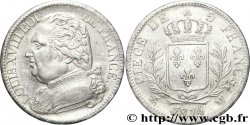 5 francs Louis XVIII, buste habillé 1814 Toulouse F.308/9