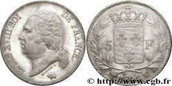 5 francs Louis XVIII, tête nue 1824 Marseille F.309/96