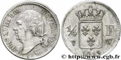 1/4 franc Louis XVIII  1819 Lille F.163/17