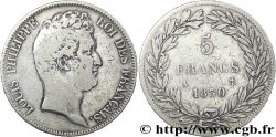 5 francs type Tiolier sans le I, tranche en relief 1830 Paris F.314/1