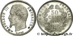 50 centimes Napoléon III, tête nue 1860 Paris F.187/13