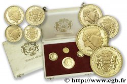 GABON - REPUBLIC - LÉON MBA Série de quatre monnaies en or 1960 Paris