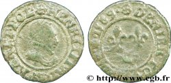 HENRI III Denier tournois, type de Saint-Lô 1589 Saint-Lô