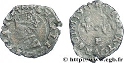 CHARLES X, CARDINAL OF BOURBON Denier tournois, type de Dijon 1590 Dijon BC+