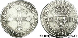 HENRI IV LE GRAND Quart d écu, croix bâtonnée et couronnée de face 1605 Saint-Lô