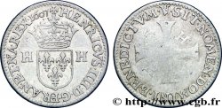 HENRI IV LE GRAND Piéfort de billon de poids double du douzain 1607 Paris, Moulin du Louvre