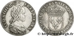 LOUIS XIV  THE SUN KING  Quart d écu à la mèche courte 1644 Paris, Monnaie de Matignon