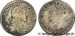 LOUIS XIV LE GRAND OU LE ROI SOLEIL Douzième d&nbsp;écu au buste juvénile, 1er type 1660 Bordeaux