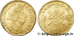 LOUIS XIV &nbsp;THE SUN KING&nbsp; Louis d&nbsp;or aux quatre L 1694 Paris