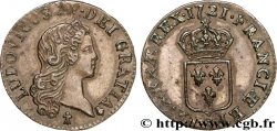 LOUIS XV &nbsp;THE WELL-BELOVED&nbsp; Liard au buste enfantin 1721 Reims AU