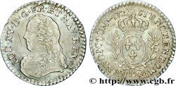 LOUIS XV DIT LE BIEN AIMÉ Vingtième d’écu aux branches d’olivier, buste habillé 1727 Dijon