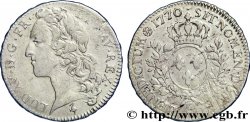 LOUIS XV DIT LE BIEN AIMÉ Demi-écu aux branches d’olivier, tête ceinte d’un bandeau 1770 Paris