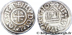 LUDOVICO I Denier à la légende chrétienne XF