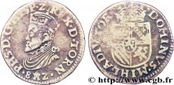PAYS-BAS ESPAGNOLS - TOURNAI - PHILIPPE II D&nbsp;ESPAGNE Liard 1582 Tournai TB+