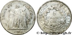 5 francs Union et Force, Union serré, avec glands intérieurs et gland extérieur 1799 Paris F.288/37