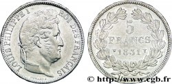 5 francs Ier type Domard, tranche en relief 1831 Lille F.320/13