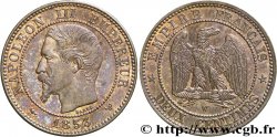 Deux centimes Napoléon III, tête nue 1853 Lille F.107/8