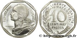 Essai de frappe pour la 2 francs Semeuse nickel avec des coins de 10 centimes 1973 Lagriffoul octogonaux 1973 Paris G.-