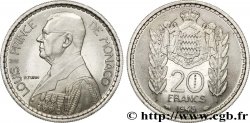 MONACO - LOUIS II Essai de 20 francs 1945 Paris