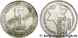 POLONIA - OCCUPAZIONE TEDESCA - GHETTO DI LODZ 5 mark 1943 Lodz XF 