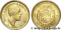SWEDEN - KINGDOM OF SWEDEN - OSCAR II 10 kronor, 1er type 1876 Stockholm