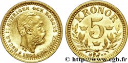 SWEDEN - KINGDOM OF SWEDEN - OSCAR II 5 kronor 1894 Stockholm