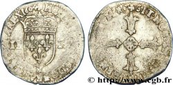 HENRI IV LE GRAND Quart d écu, écu de face, 2e type 1604 Aix-en-Provence