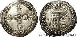 HENRI IV LE GRAND Quart d&nbsp;écu de Béarn 1606 Morlàas