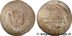 TOURNAISIS - SIÈGE DE TOURNAI Monnaie obsidionale de huit sols, sufrappée sur un jeton de Nuremberg de cuivre