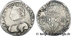 CHARLES IX Teston, 2e type 1567 (MDLXVII) Toulouse