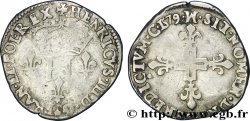 HENRY III Double sol parisis, 2e type 1579 Toulouse