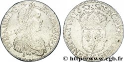 LOUIS XIV  THE SUN KING  Écu à la mèche longue 1652 Toulouse AU