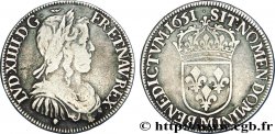 LOUIS XIV LE GRAND OU LE ROI SOLEIL Demi-écu à la mèche longue 1651 Toulouse