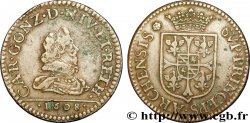 ARDENNES - PRINCIPAUTÉ SOUVERAINE D ARCHES-CHARLEVILLE - CHARLES Ier DE GONZAGUE Liard, type 2B TTB/TTB+