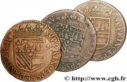 ARDENNES - PRINCIPAUTÉ DE SEDAN - HENRI DE LA TOUR D AUVERGNE Lot de 3 liards, type 6 B (col fraisé) 