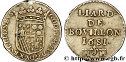 ARDENNES - DUCHÉ DE BOUILLON - GODEFROY-MAURICE DE LA TOUR D AUVERGNE Liard de Bouillon TB+
