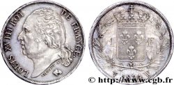 1 franc Louis XVIII 1824 Lille F.206/66