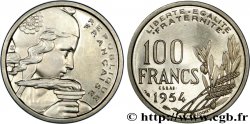 Essai-piéfort au double de 100 francs Cochet 1954 Paris F.450/3 var.