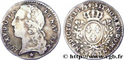 LOUIS XV DIT LE BIEN AIMÉ Dixième d&nbsp;écu aux branches d’olivier, tête ceinte d’un bandeau 1744 Metz